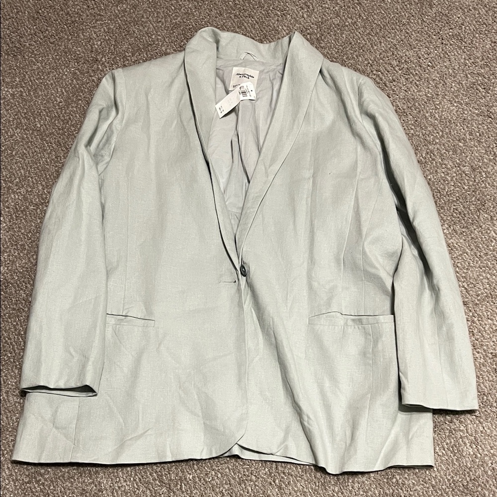 Abercrombie & Fitch Light Green Blazer